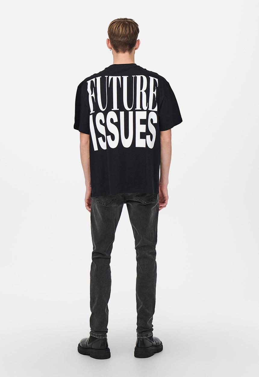 Only & Sons - Onsblaze life ovz short sleeves tee - black