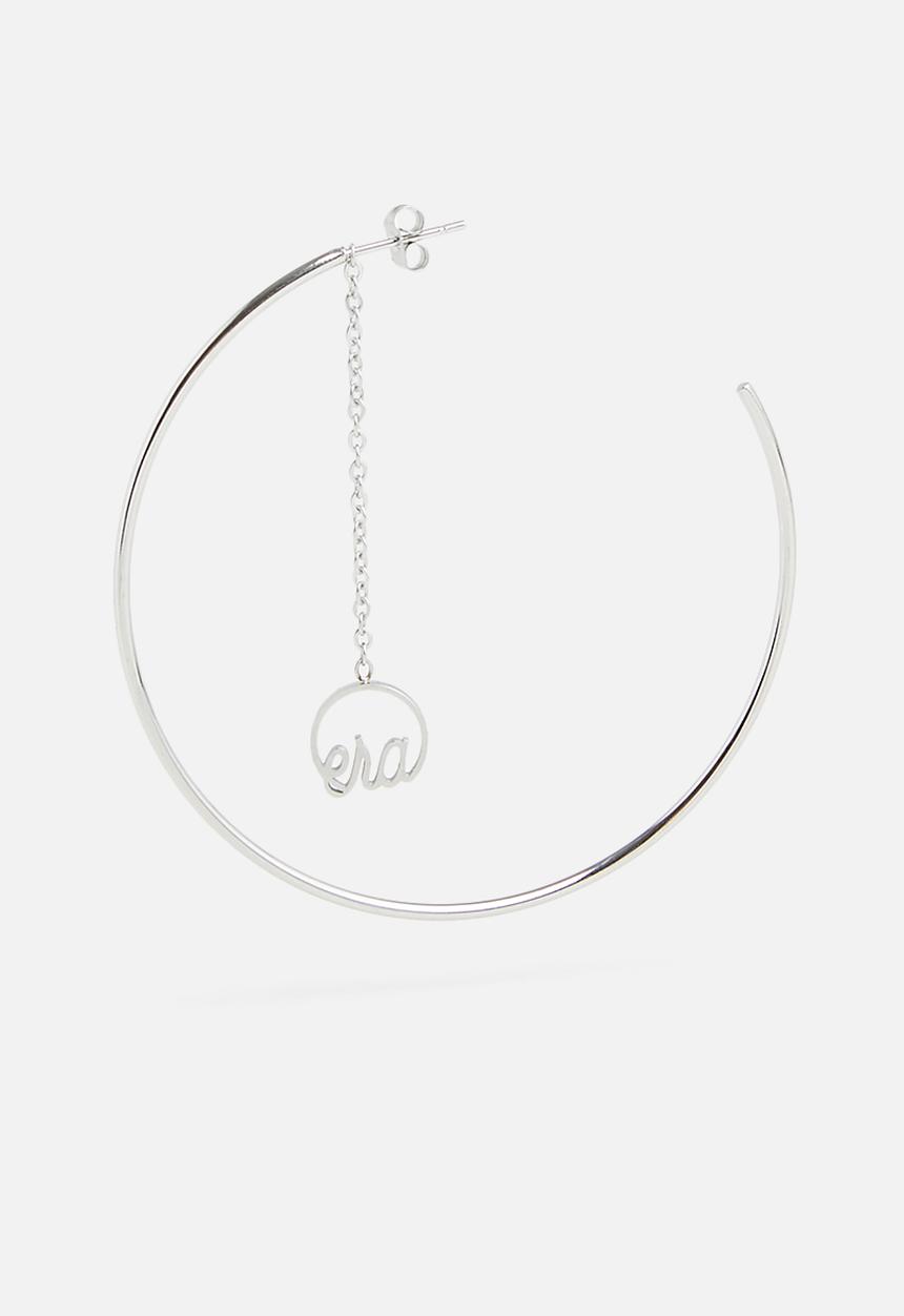 ERA by DJ Zinhle - Drop hoop earrings - silver