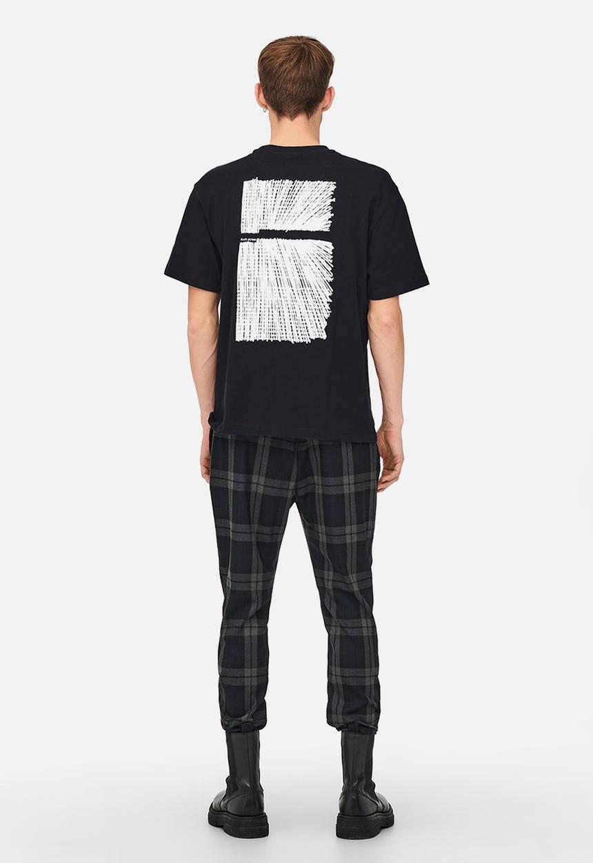 Only & Sons - Onsosris life rlx ss redact tee - dark navy
