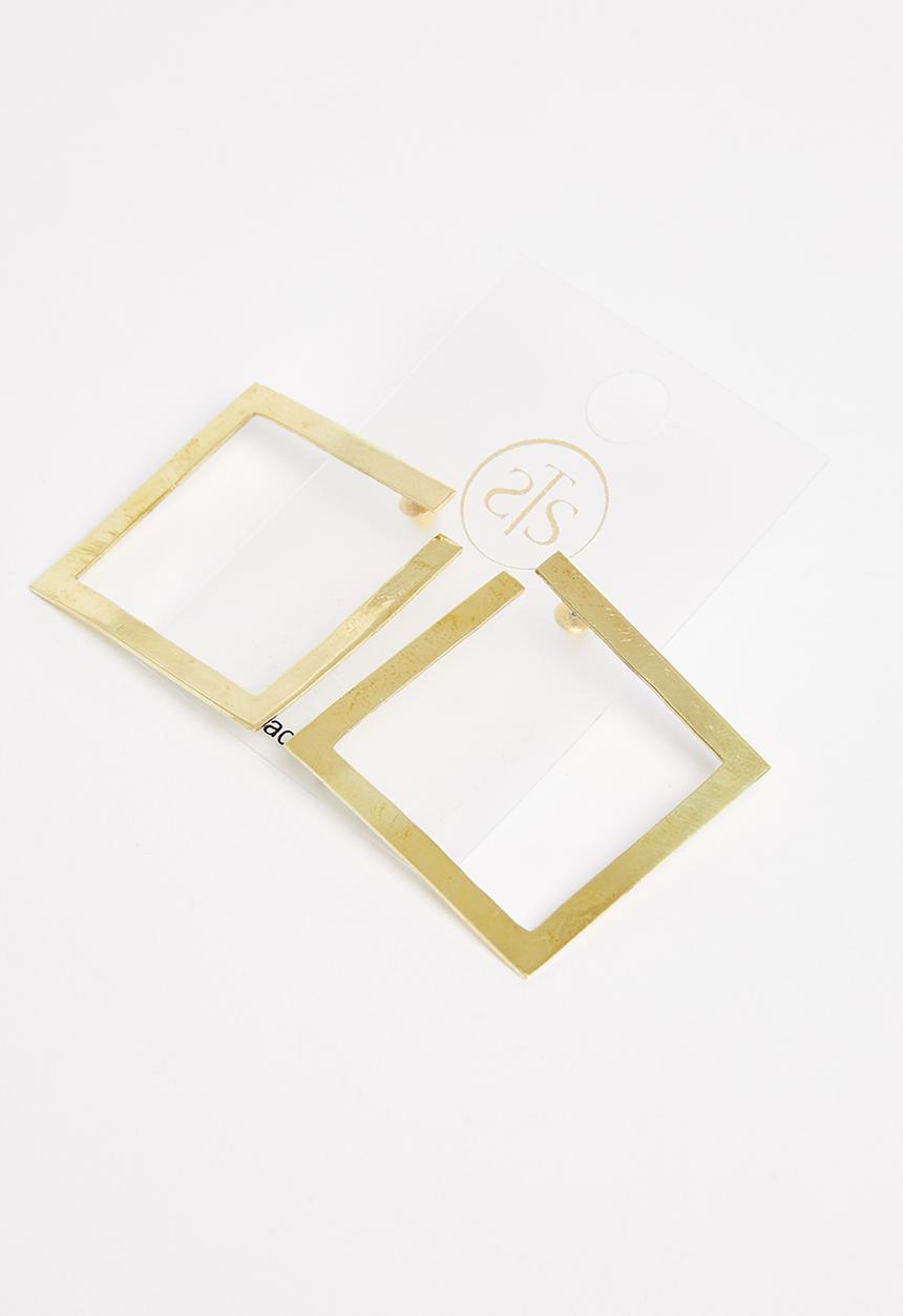 Tessa Design - Sheridan abstract hoops - gold
