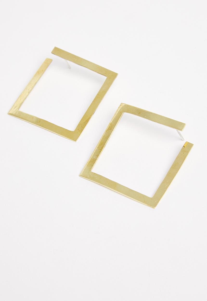 Tessa Design - Sheridan abstract hoops - gold