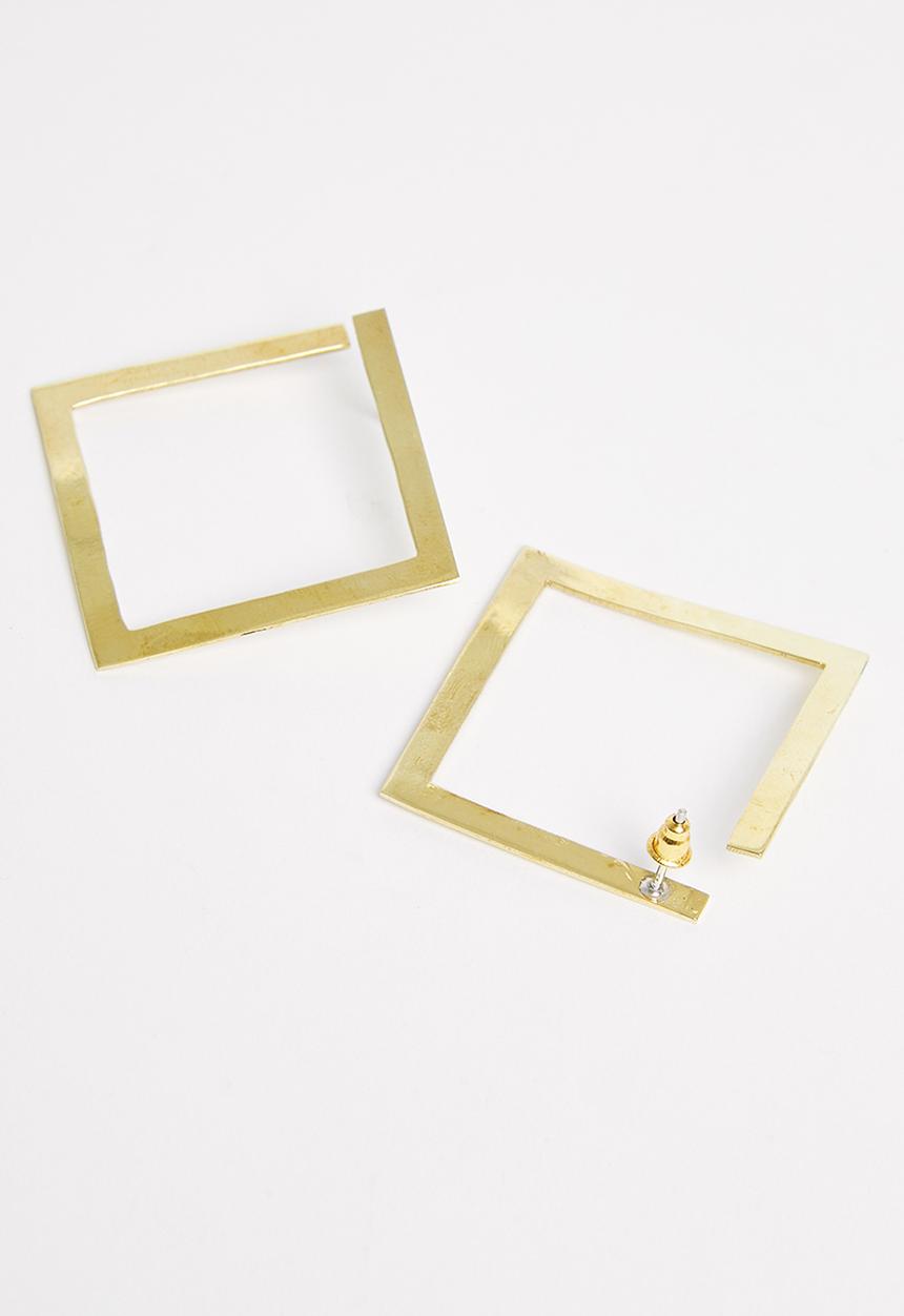 Tessa Design - Sheridan abstract hoops - gold