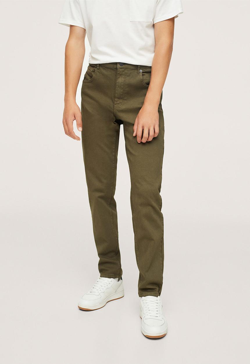 MANGO - Trousers - khaki