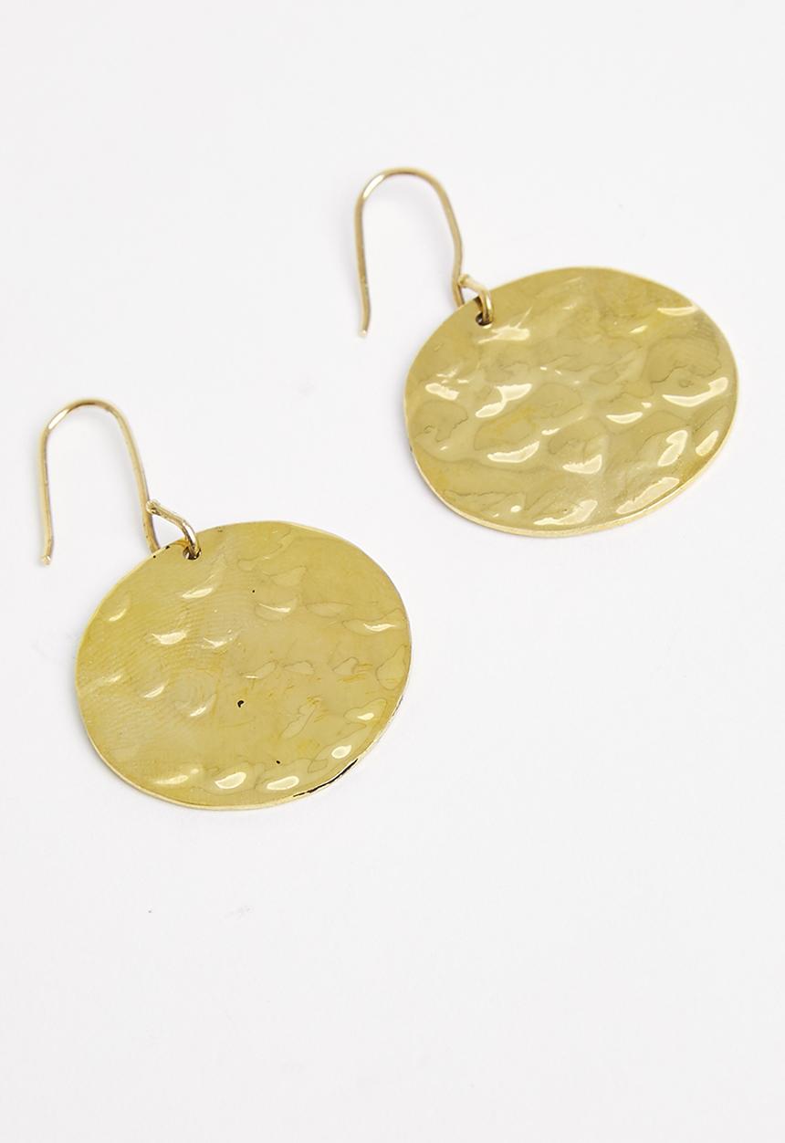Tessa Design - Danna full circle drop earrings - gold