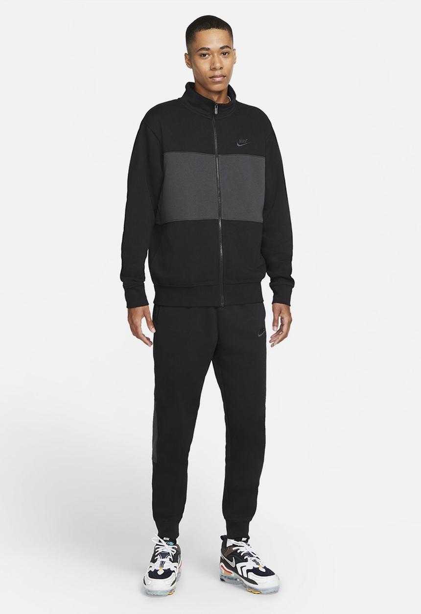 Nike - NSW Spe Fleece Tracksuit - black & smoke grey
