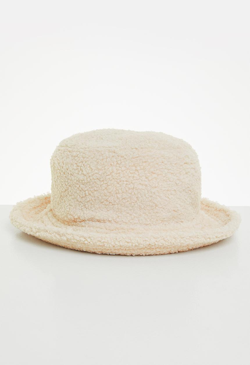 Rubi - Bianca bucket hat - ecru sherpa
