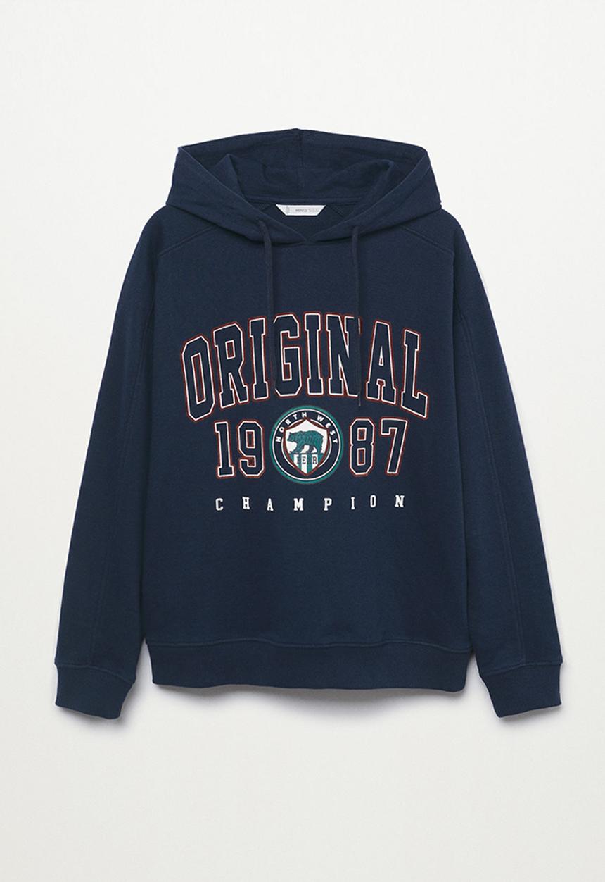 MANGO - Sweatshirt american - navy
