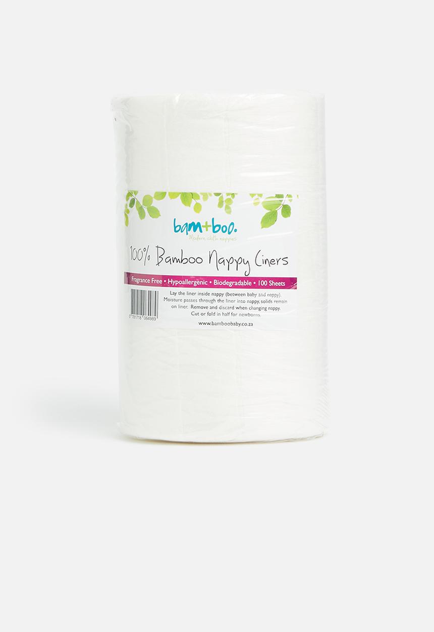 Bamboo Baby - Biodegradable nappy liners - white