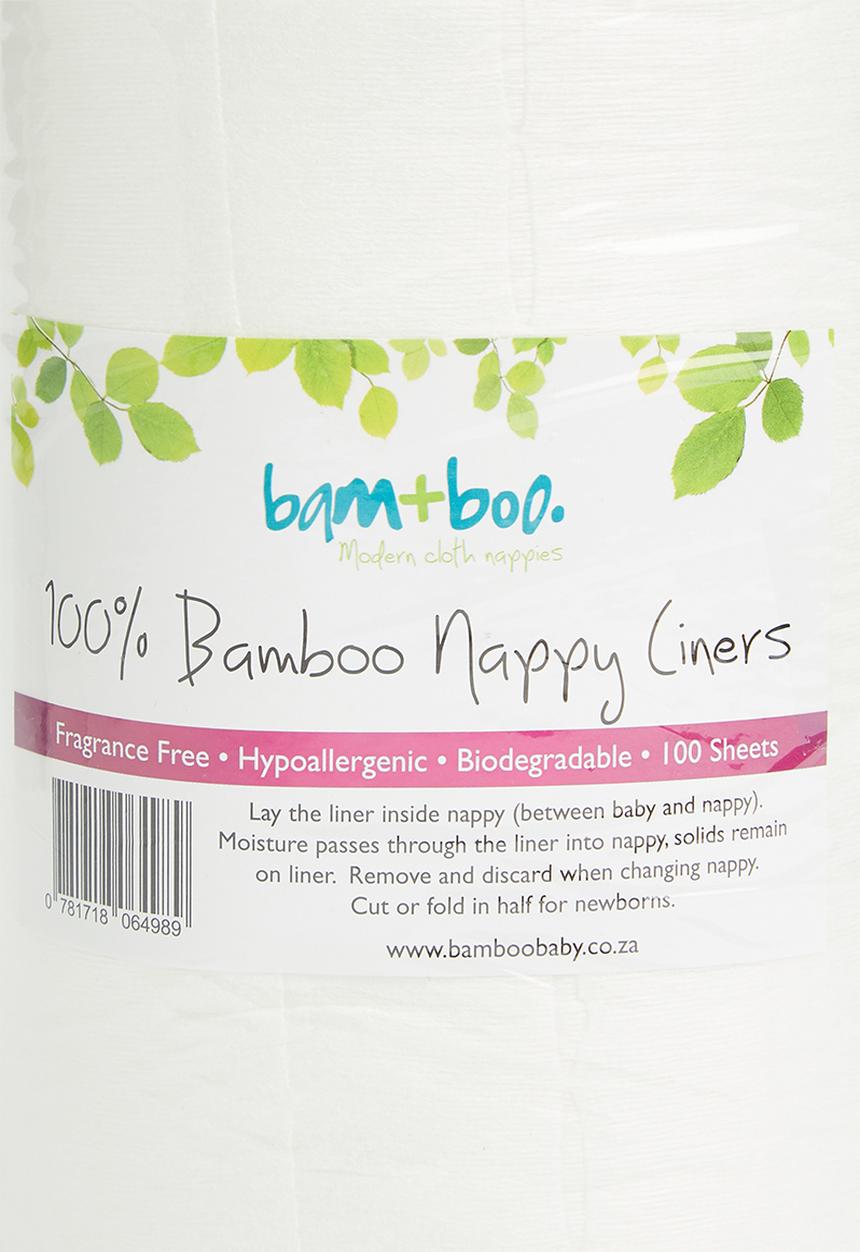 Bamboo Baby - Biodegradable nappy liners - white