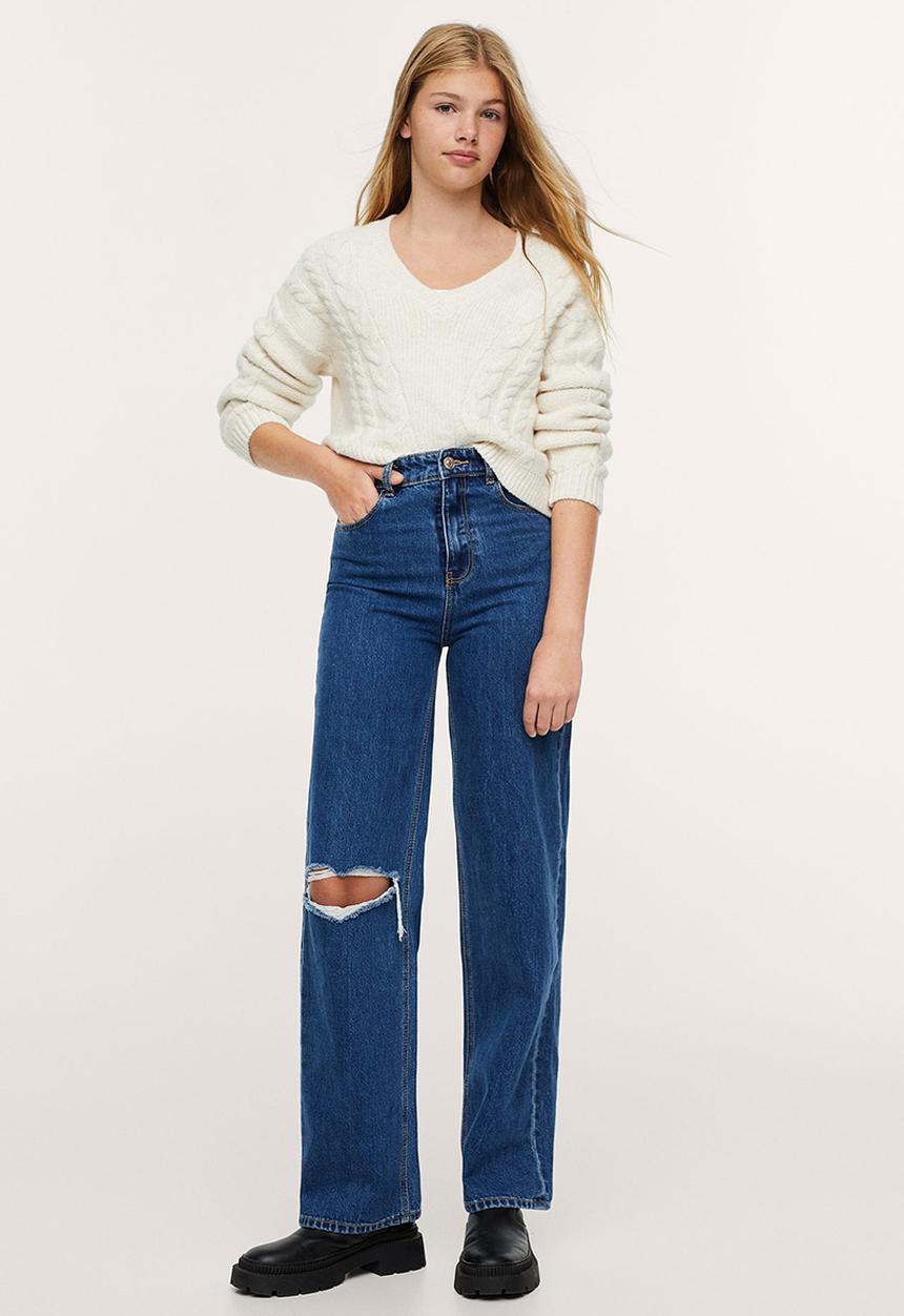 MANGO - Sweater lucco - white