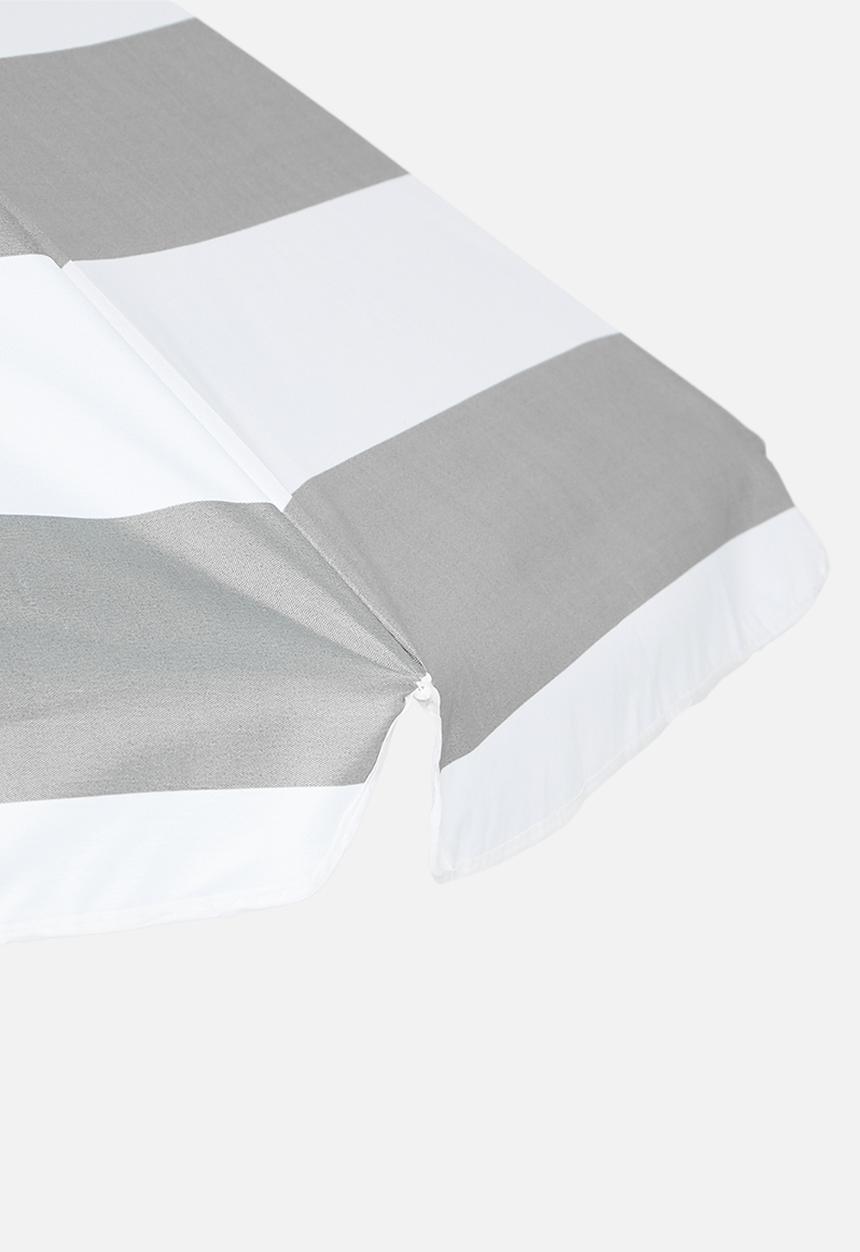 Sixth Floor - Crete beach umbrella - grey & white 