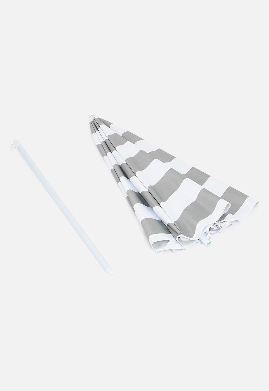 Sixth Floor - Crete beach umbrella - grey & white 