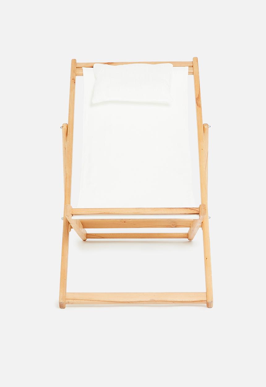 Sixth Floor - Lilly deck chair - white