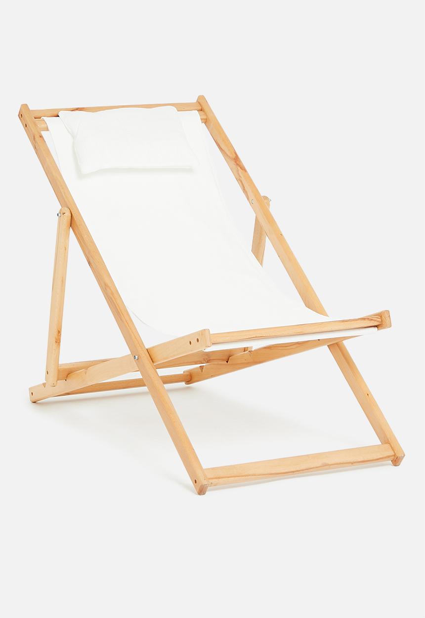 Sixth Floor - Lilly deck chair - white
