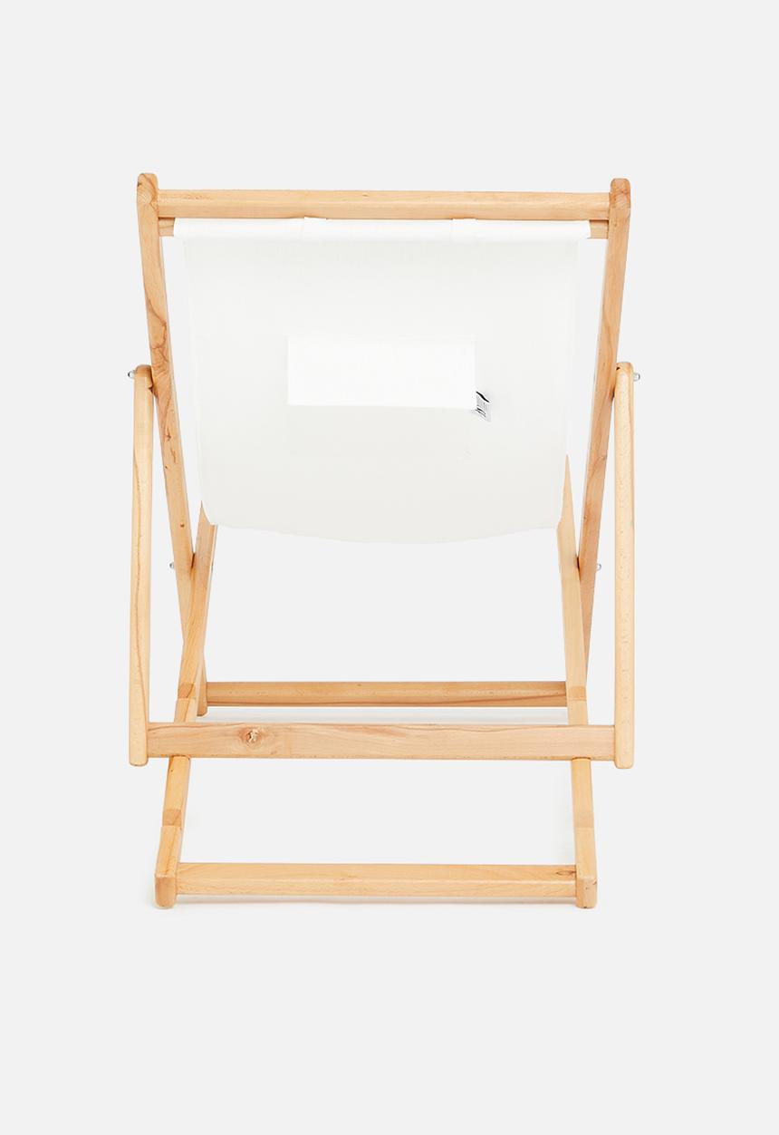 Sixth Floor - Lilly deck chair - white