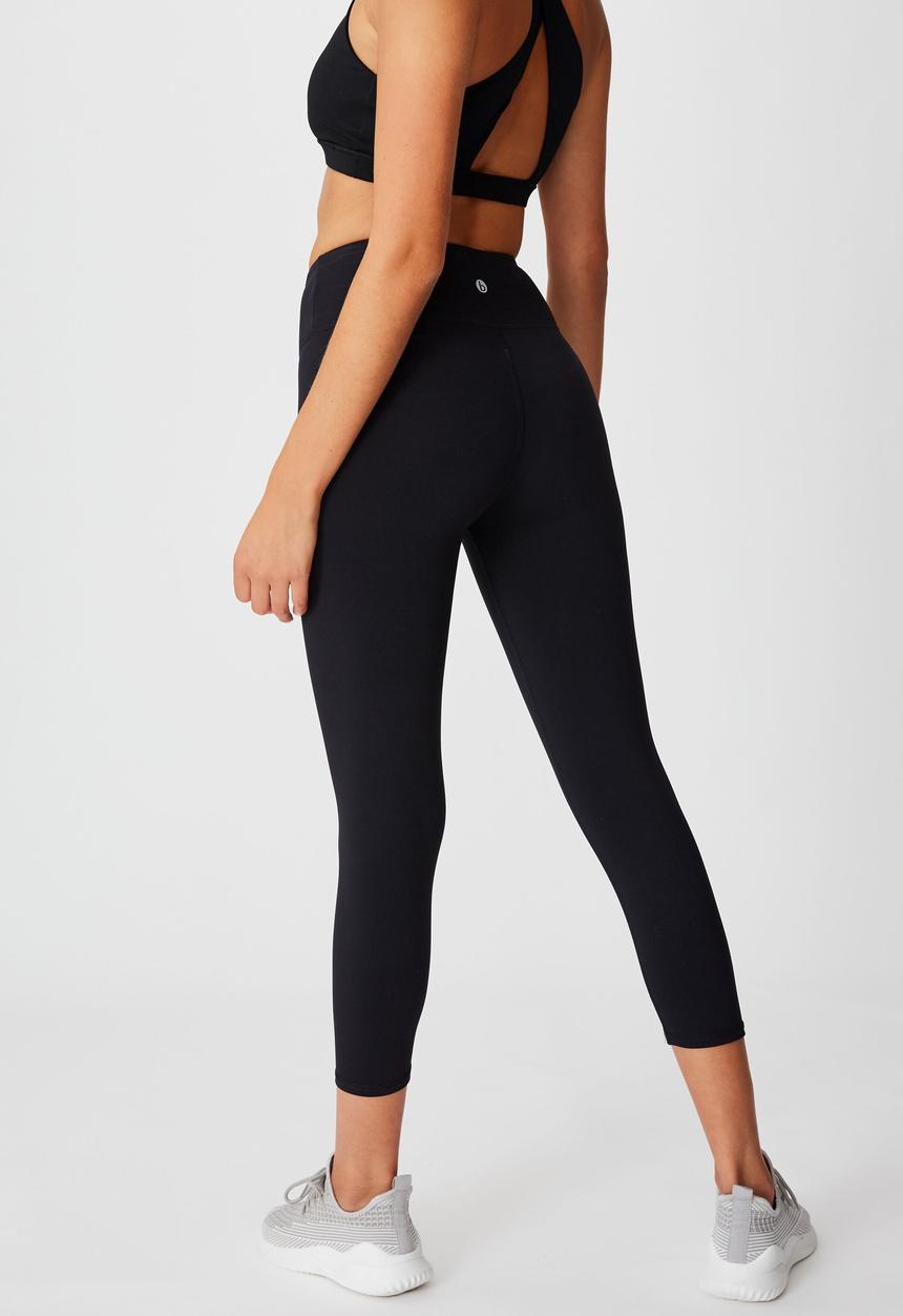 Cotton On - Active core cropped tight - core black