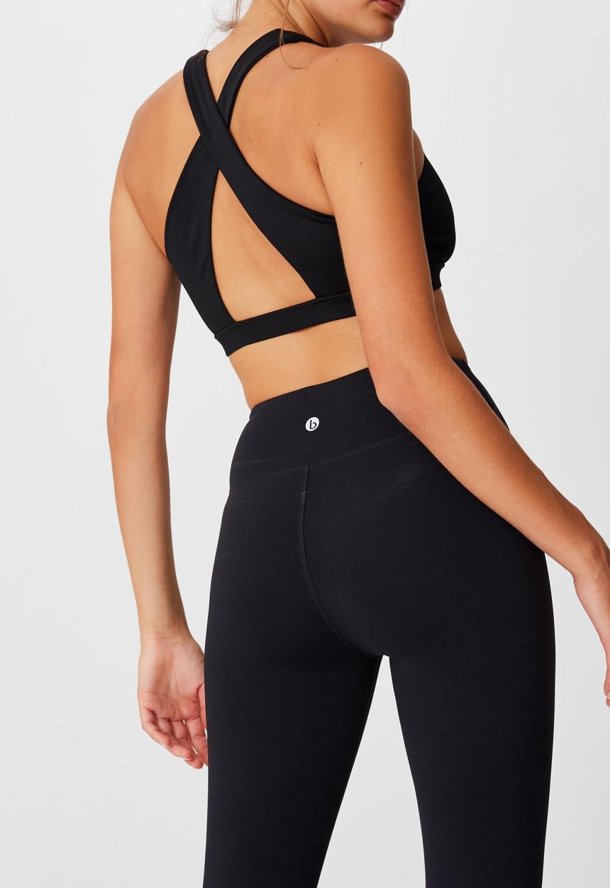 Cotton On - Active core cropped tight - core black