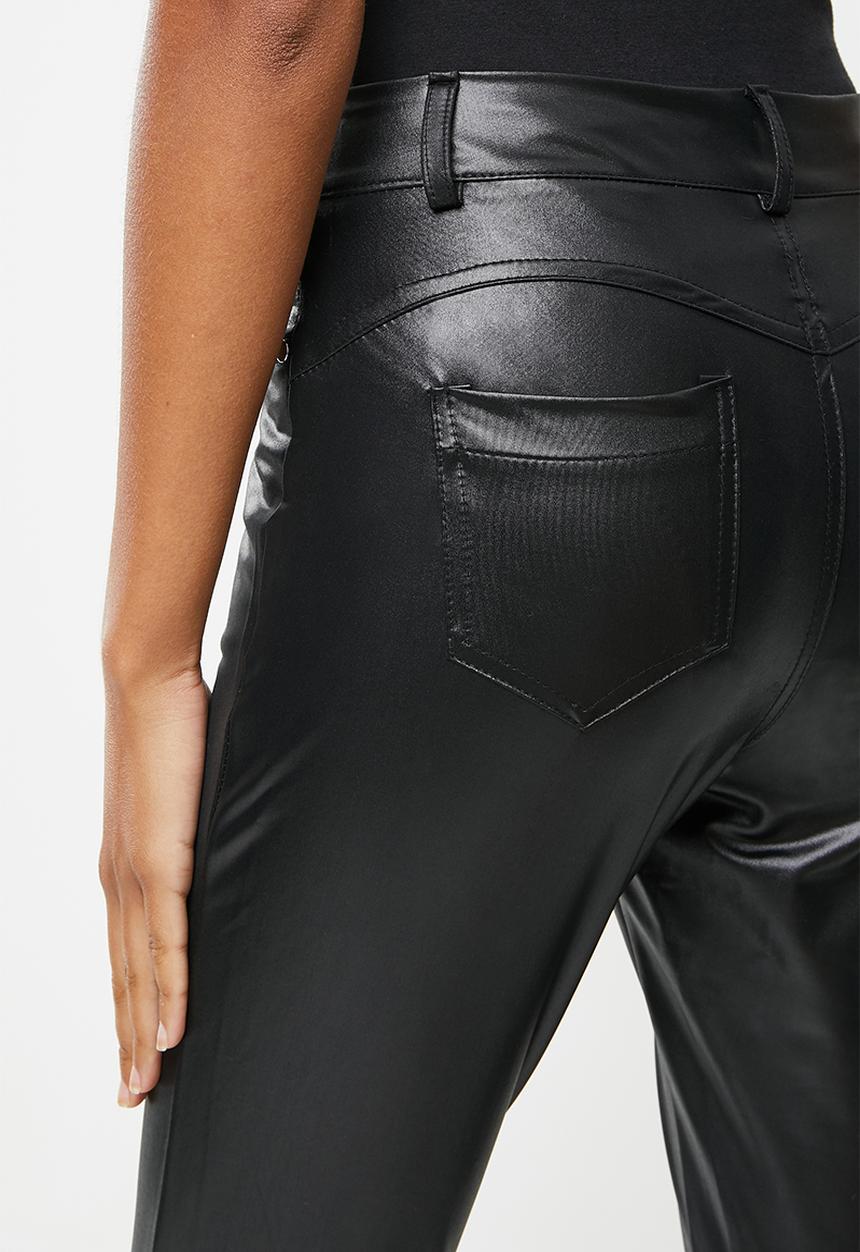 dailyfriday - Pu skinny pants - black