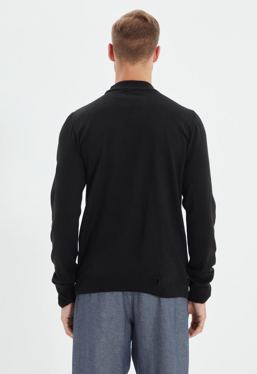 Trendyol - Chris high neck slim fit knit - black