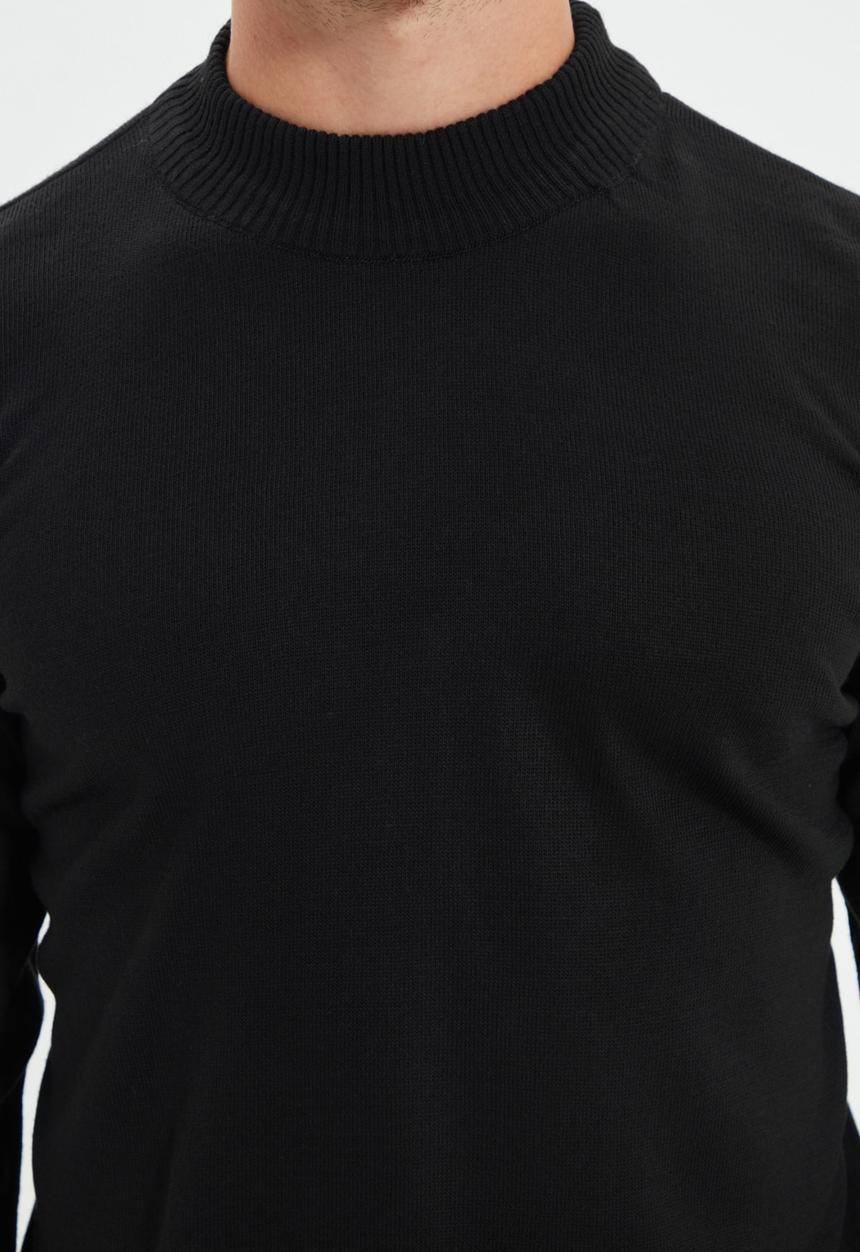 Trendyol - Chris high neck slim fit knit - black