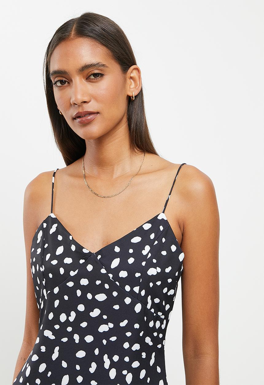 dailyfriday - Strappy midi dress - white spot