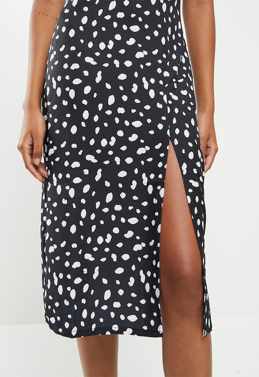 dailyfriday - Strappy midi dress - white spot
