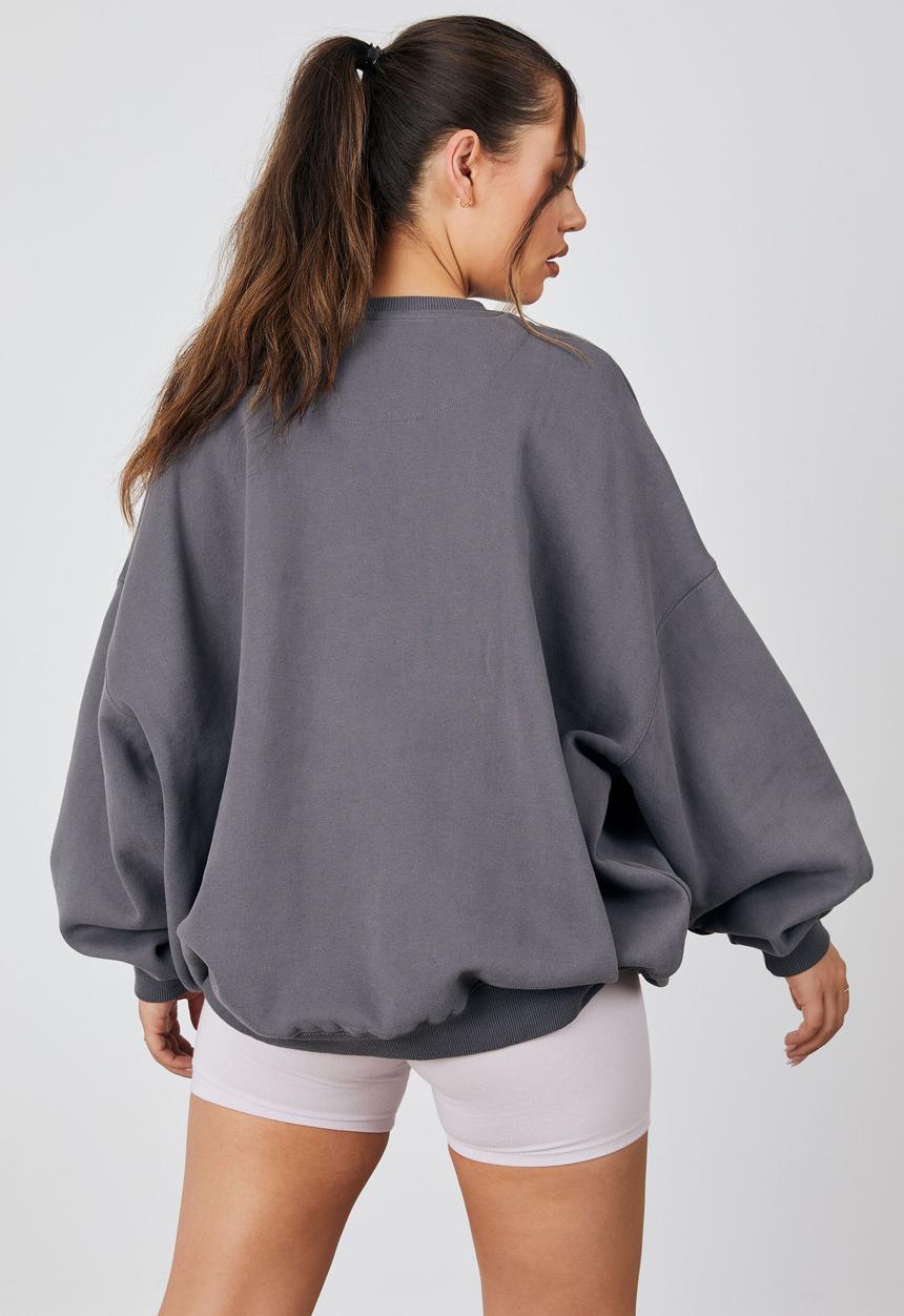 Factorie - Slouchy premium graphic crew - tornado/scla crest