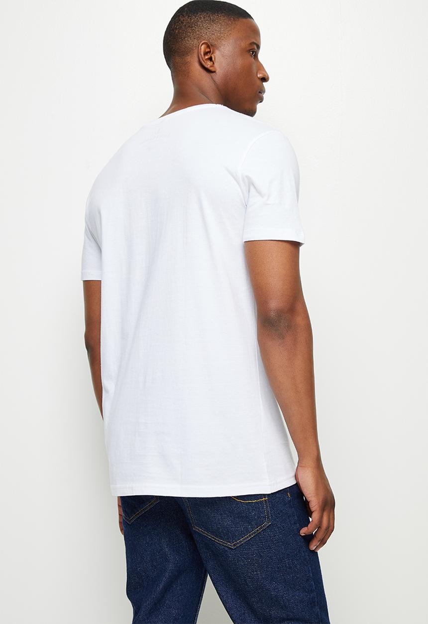 Lark & Crosse - L&c graphic crew neck tee  - white