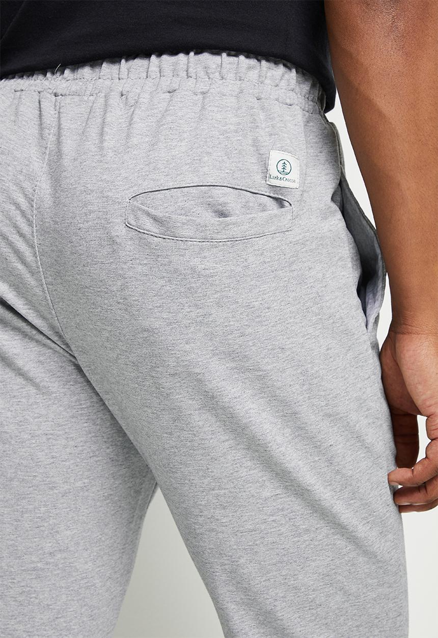 Lark & Crosse - Eldy slim fit sweatpants - grey melange