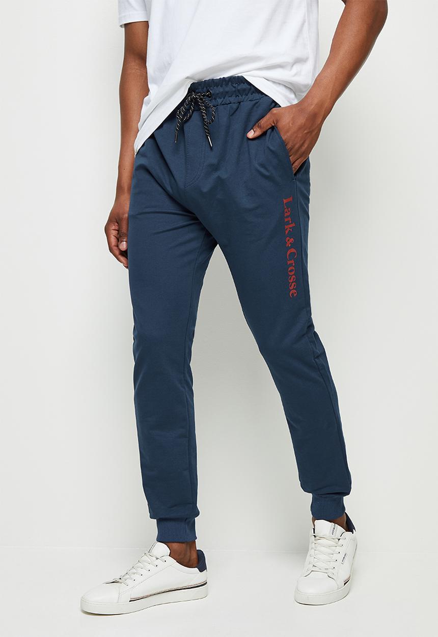 Lark & Crosse - Eldy slim fit sweatpants - navy