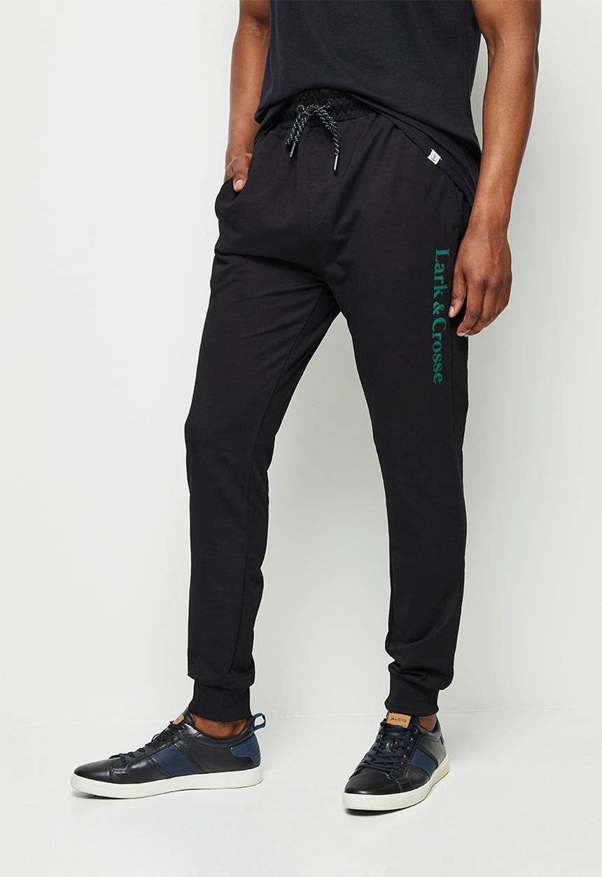 Lark & Crosse - Eldy slim fit sweatpants - black