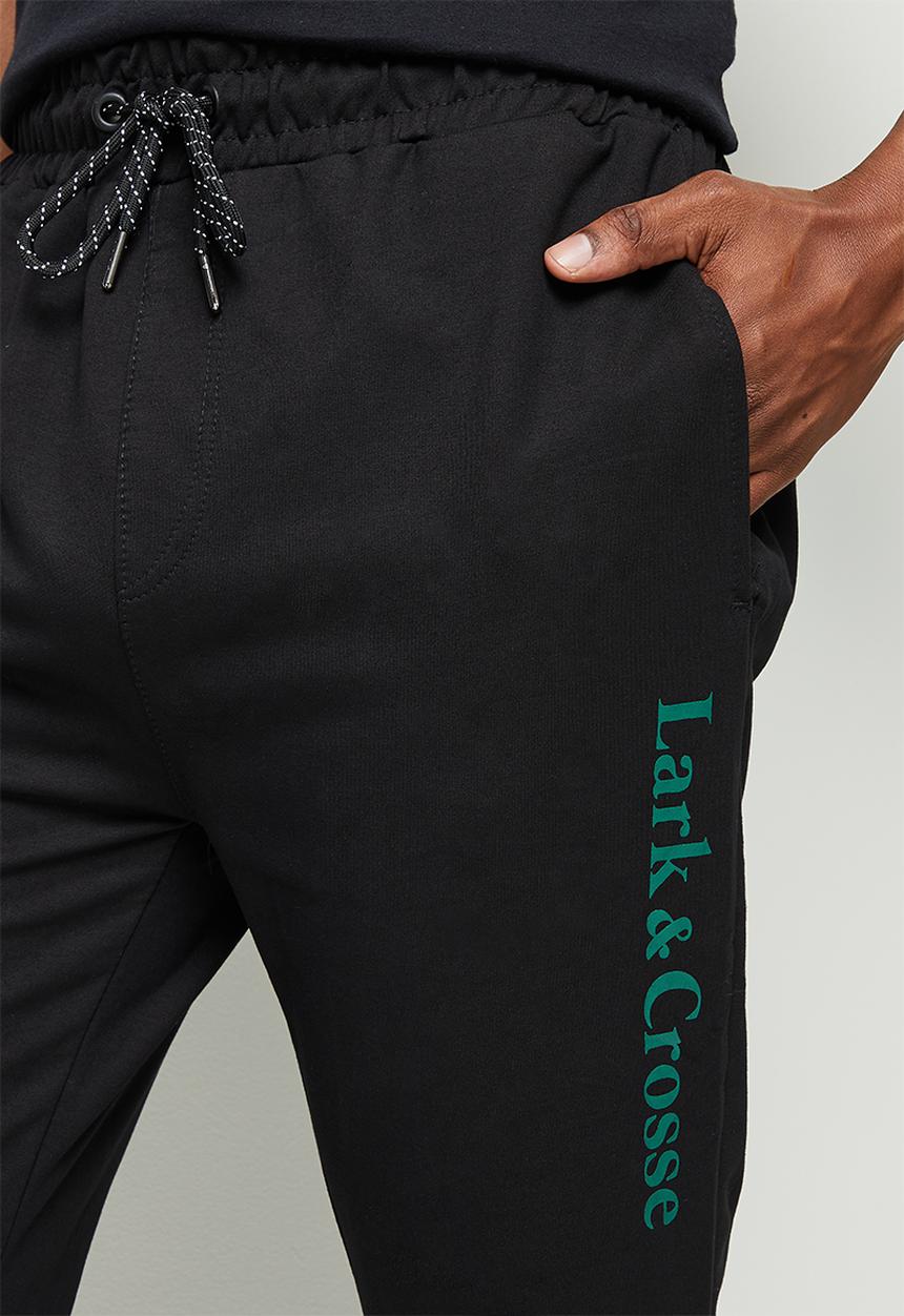 Lark & Crosse - Eldy slim fit sweatpants - black