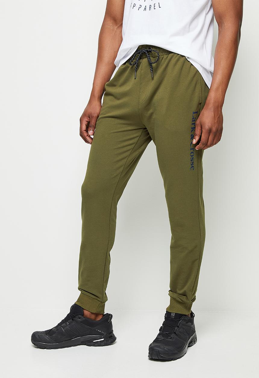 Lark & Crosse - Eldy slim fit sweatpants - khaki green