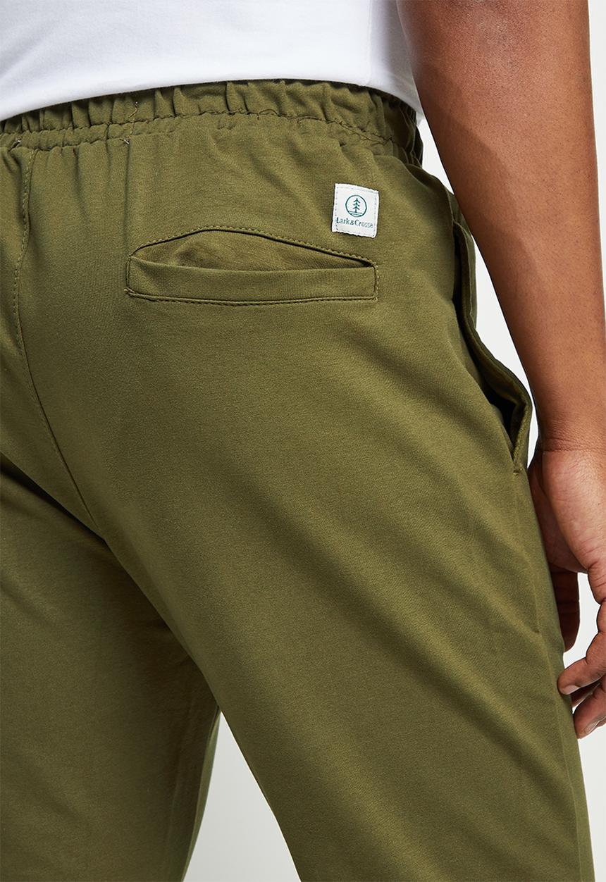 Lark & Crosse - Eldy slim fit sweatpants - khaki green