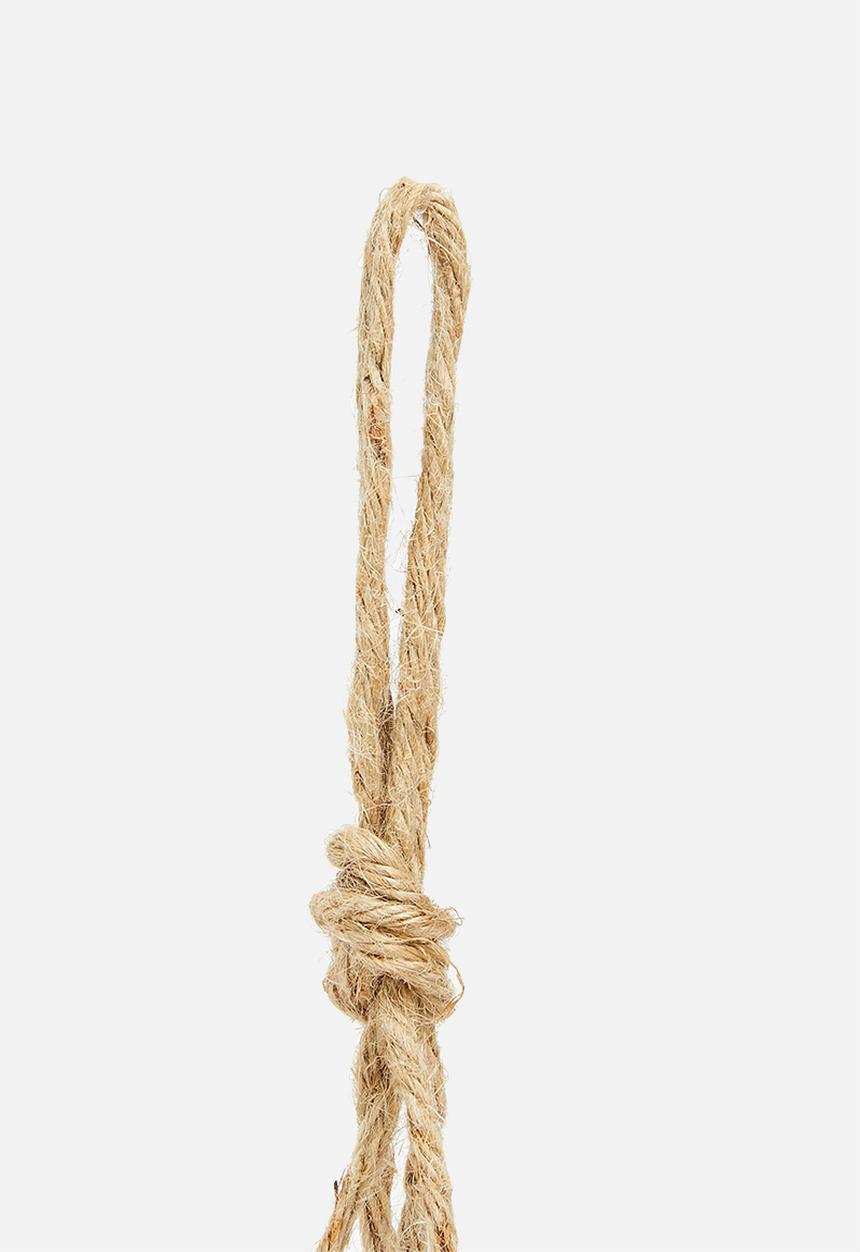 H&S - Ceramic rope flower pot - cement
