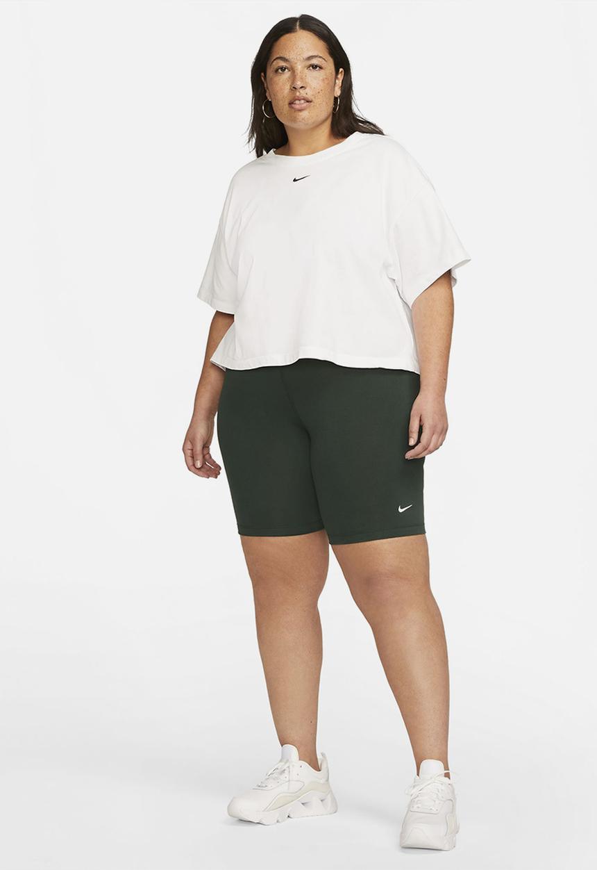 Nike - Plus nsw essntl mr biker short - pro green/white