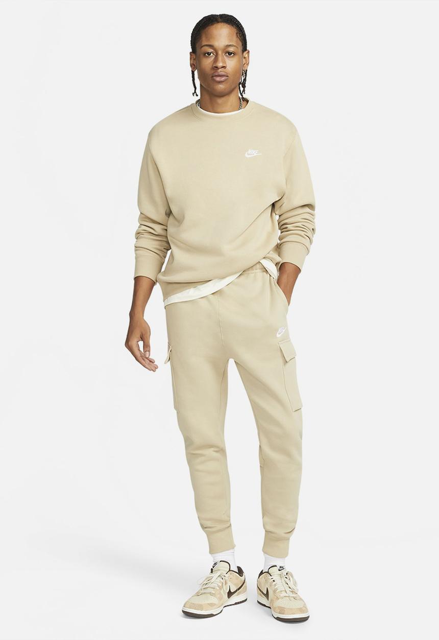 Nike - NSW Club Fleece Cargo Trousers - limestone/limestone/white