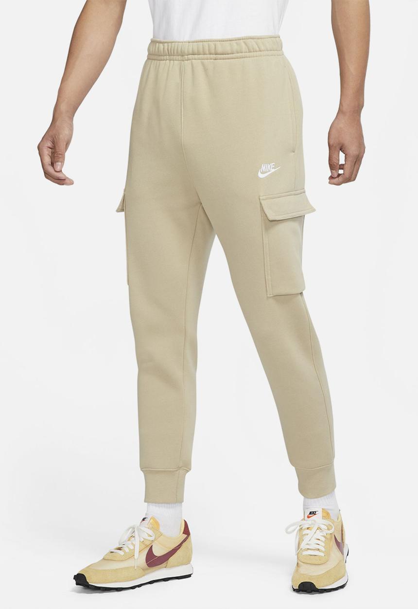 Nike - NSW Club Fleece Cargo Trousers - limestone/limestone/white