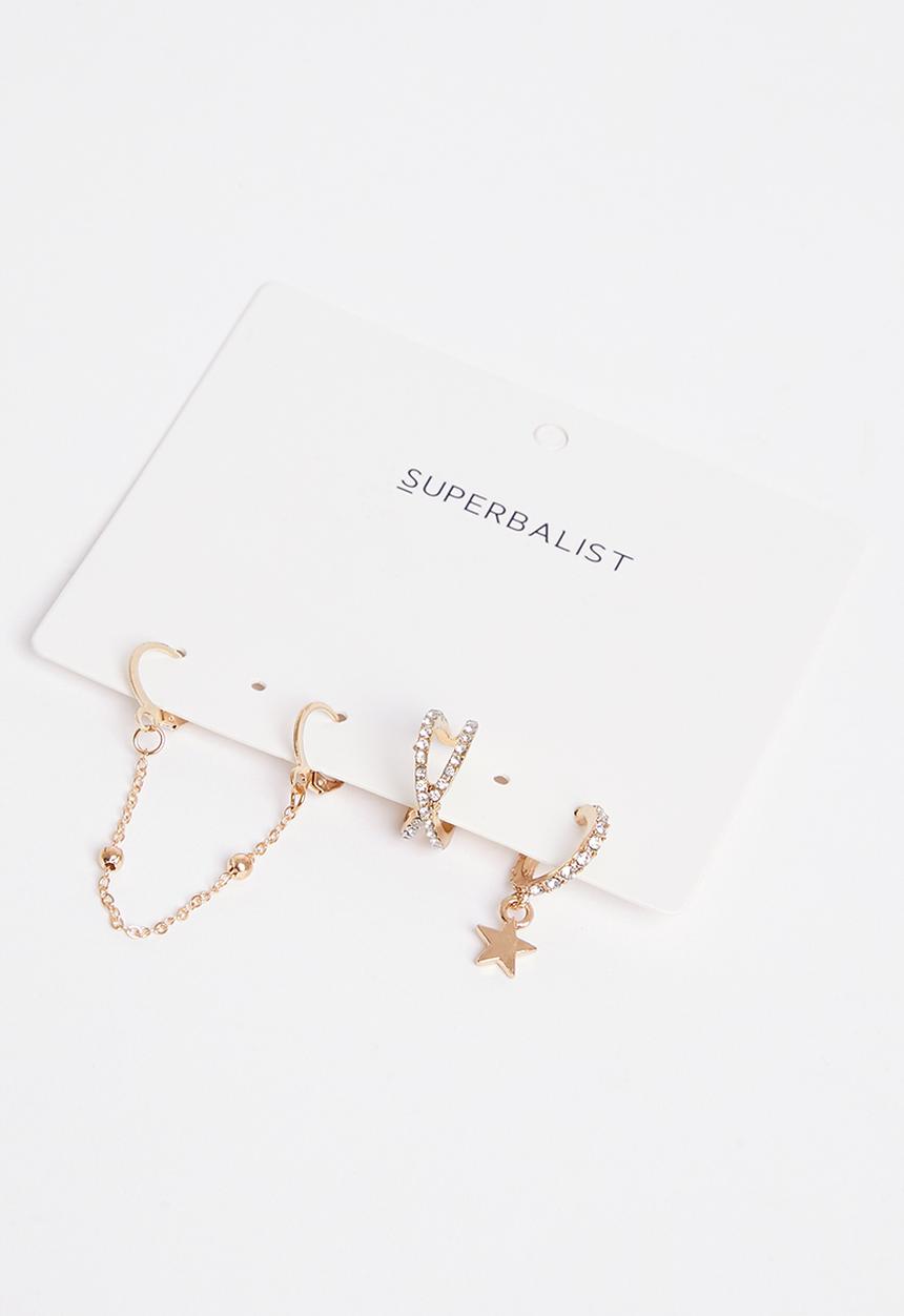 Superbalist - Vanessa earring pack - gold