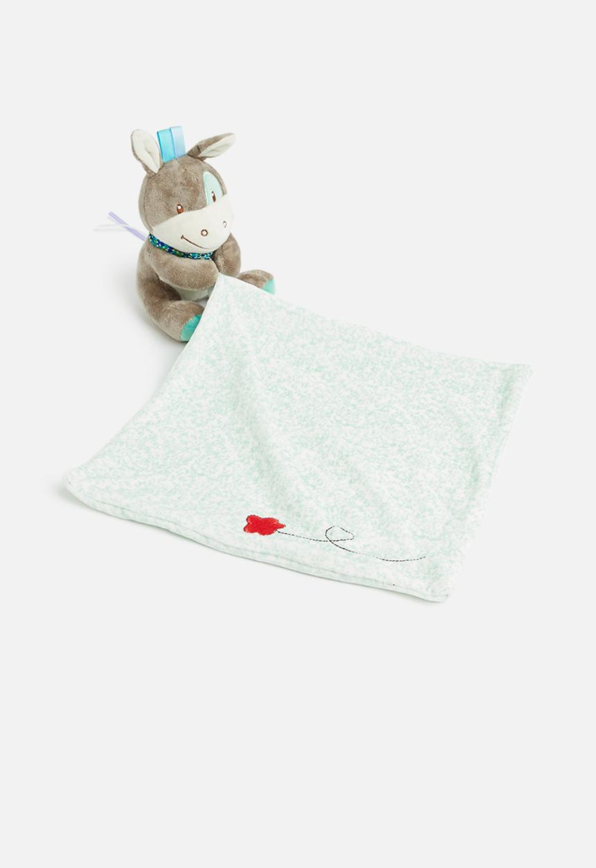 Pop Candy - Baby soft toy blanket - blue