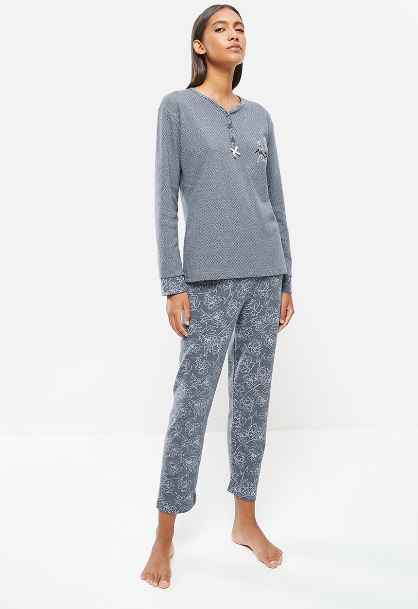 Trendyol - Knit pajama set - dark grey 