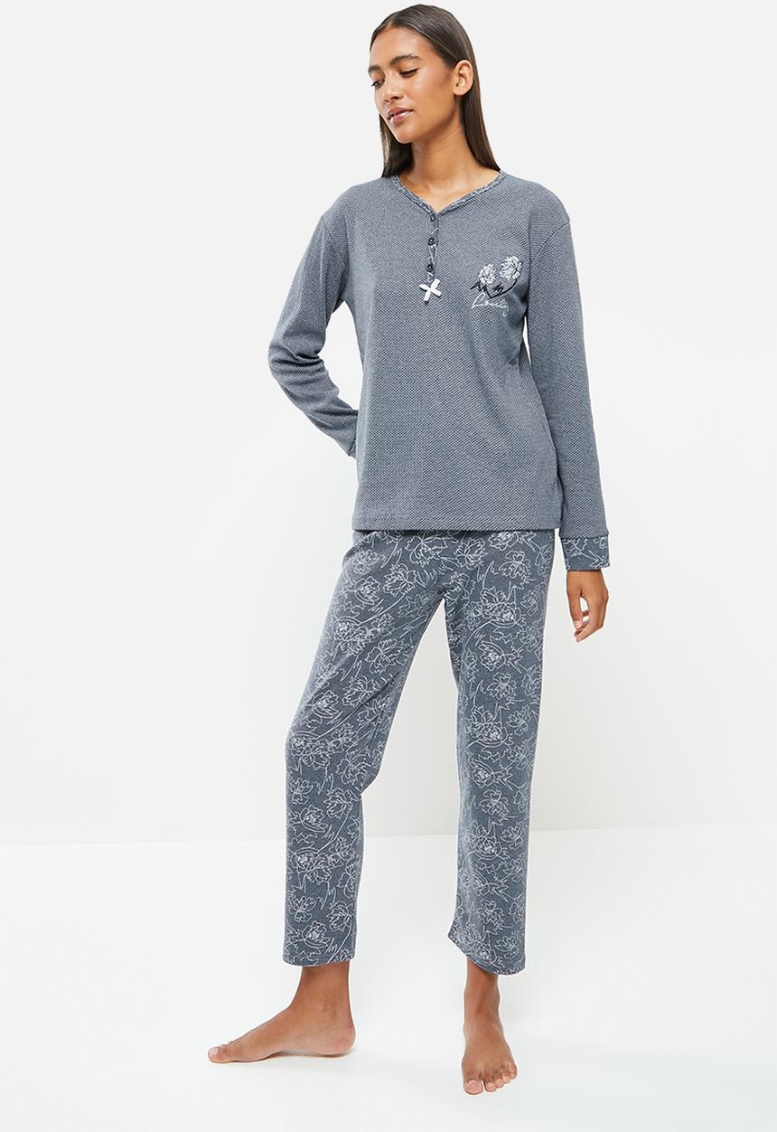 Trendyol - Knit pajama set - dark grey 