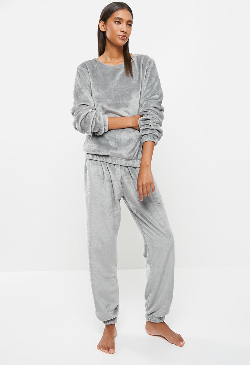 dailyfriday - Sleep top & jogger set - light grey