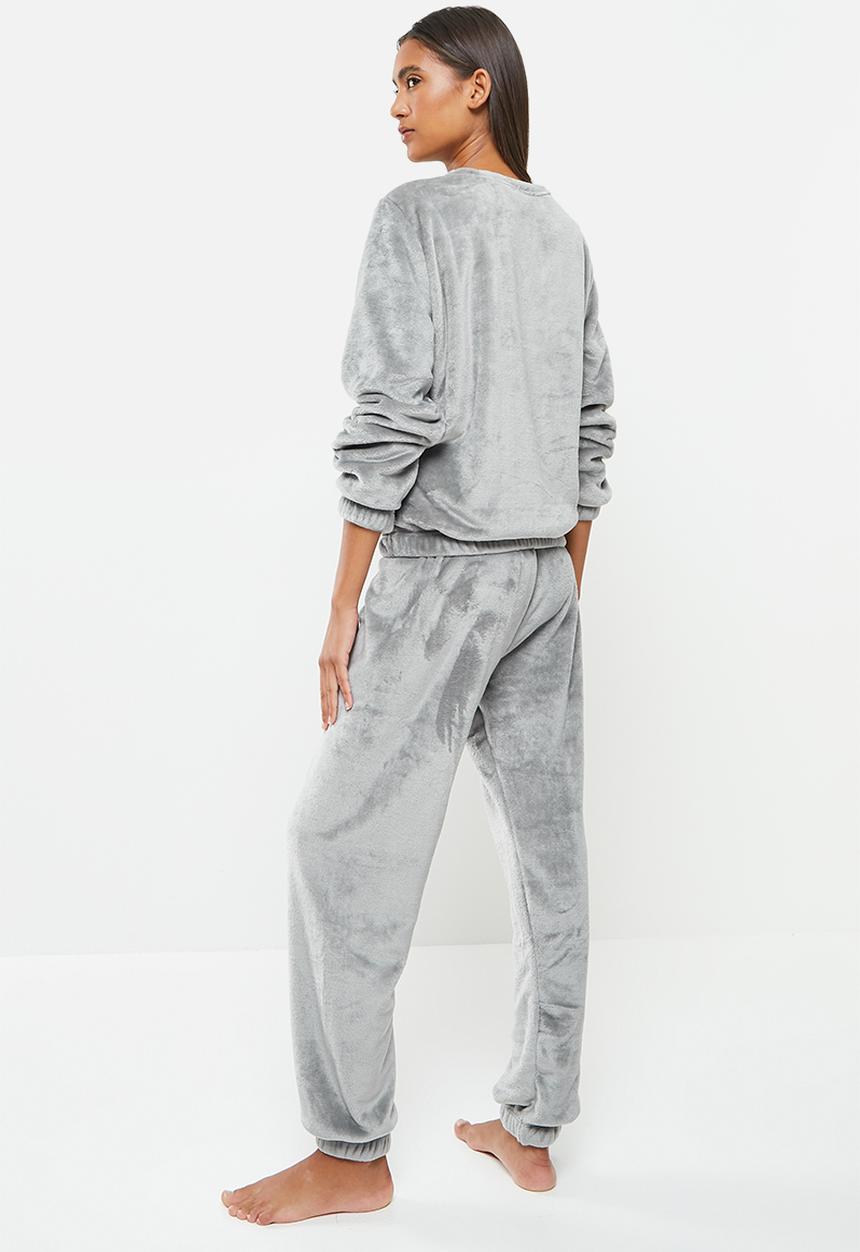 dailyfriday - Sleep top & jogger set - light grey