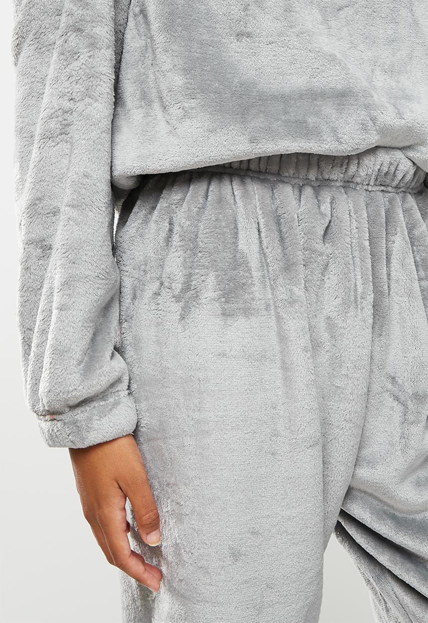 dailyfriday - Sleep top & jogger set - light grey