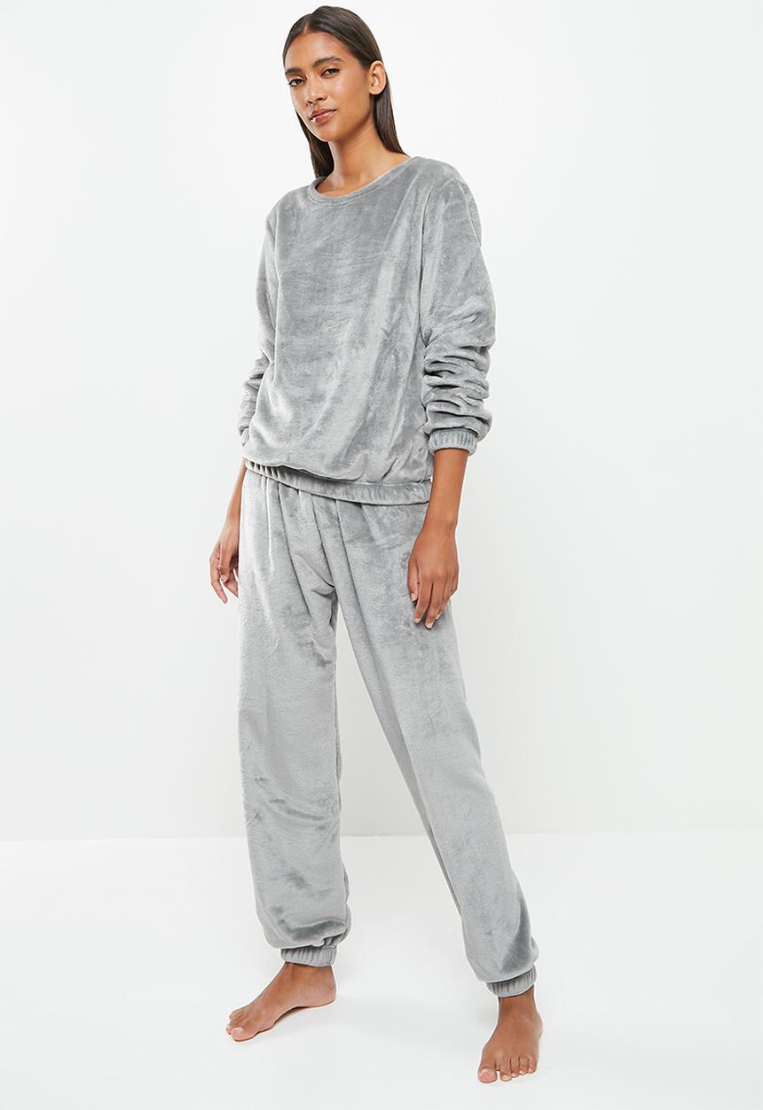 dailyfriday - Sleep top & jogger set - light grey