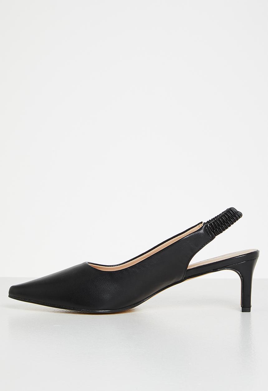 edit - Riva closed block heel - black