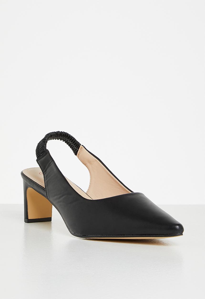 edit - Riva closed block heel - black