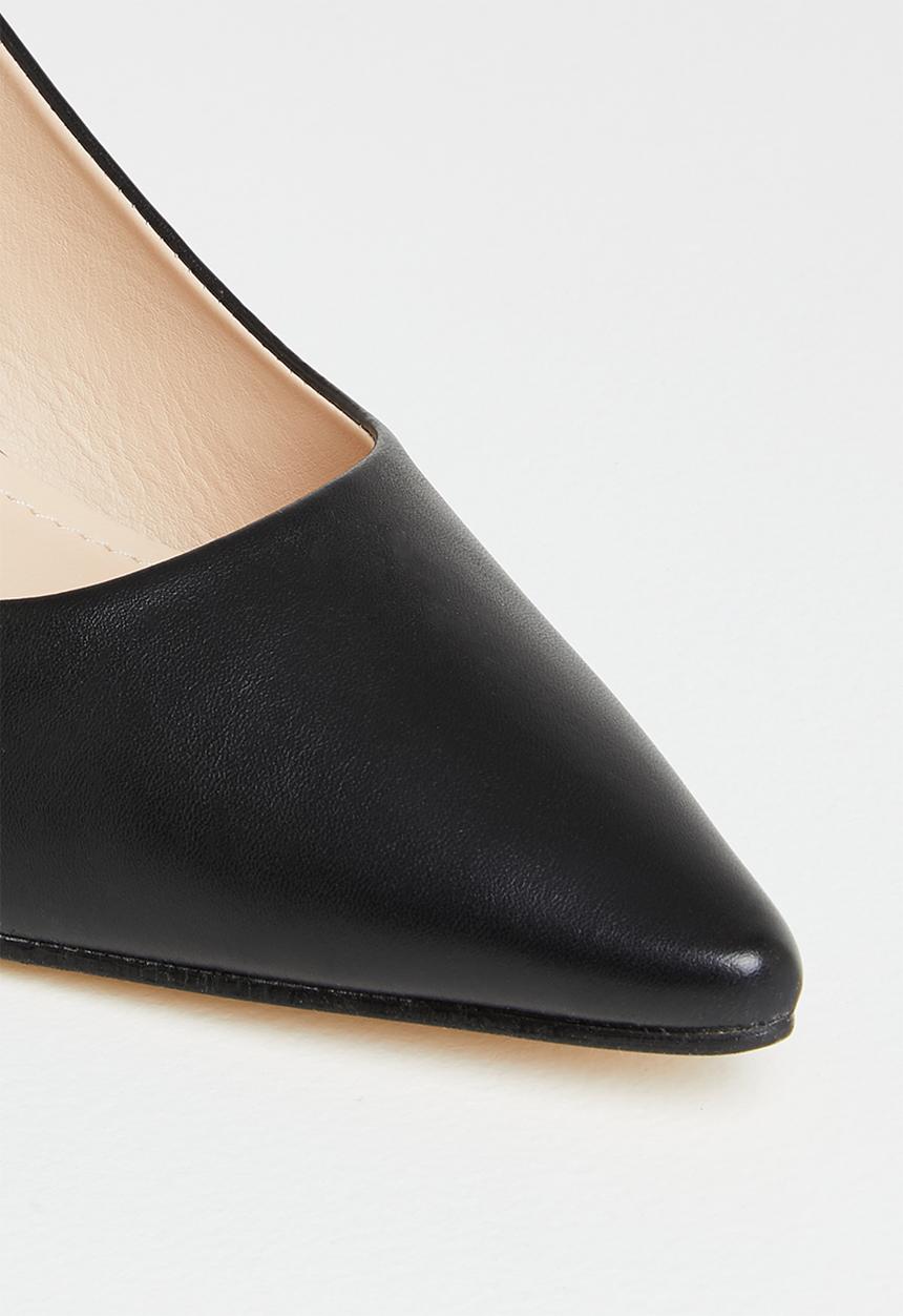 edit - Riva closed block heel - black