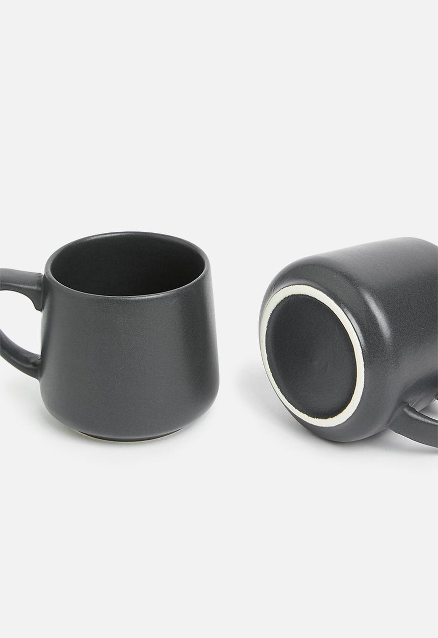 Urchin Art - Mug set of 4 - matte black